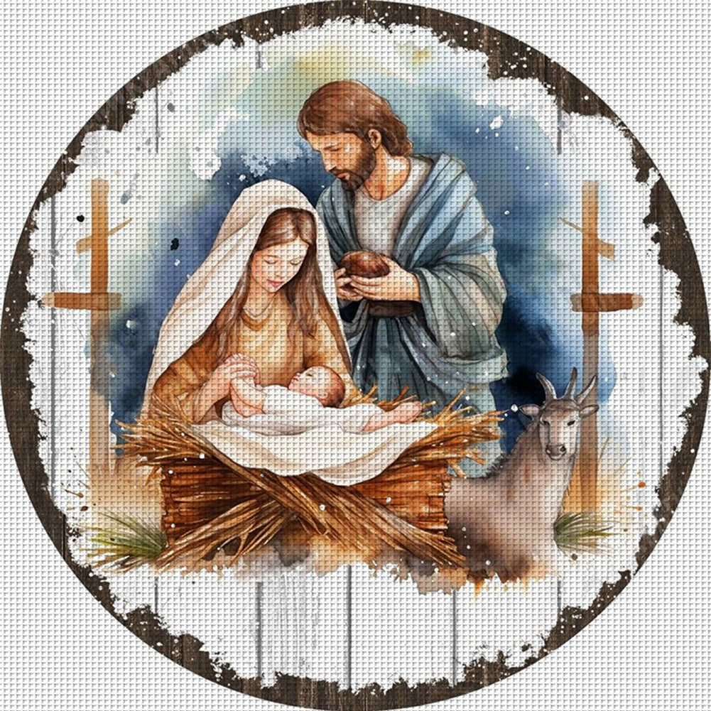 Nativity - 11CT Stamped Cross Stitch 50*50CM