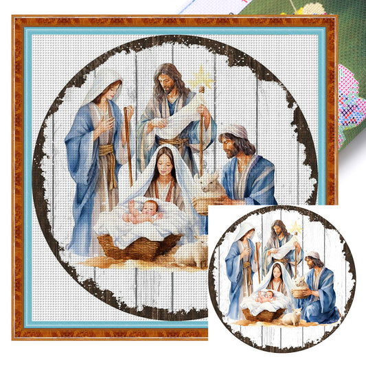 Nativity - 11CT Stamped Cross Stitch 50*50CM