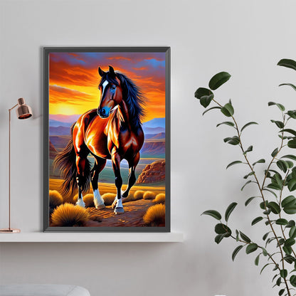 Horse - Full Round Drill Diamond Painting 40*60CM