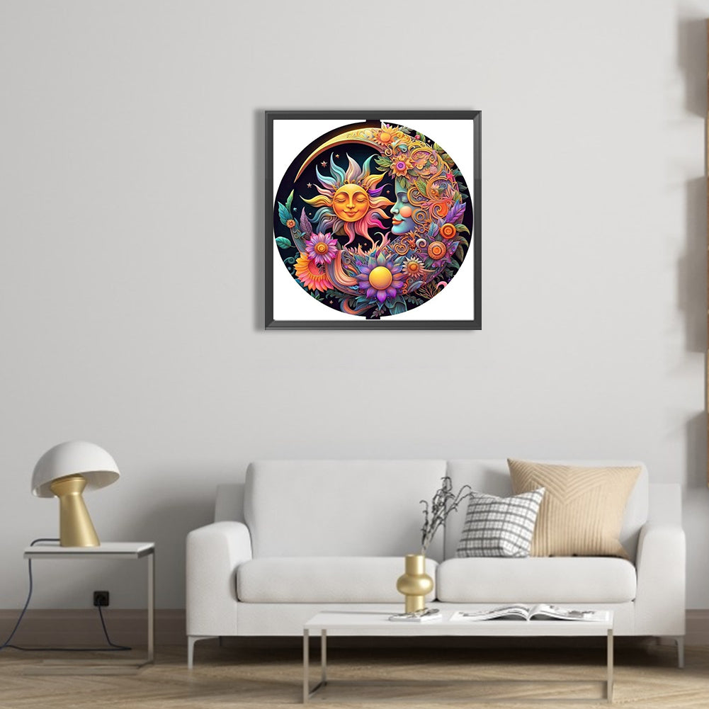 Sun And Moon - Full Square Drill Diamond Painting 40*40CM
