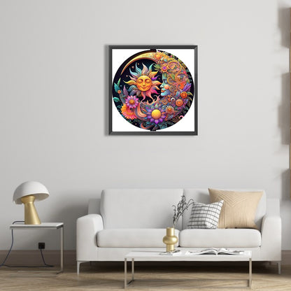 Sun And Moon - Full Square Drill Diamond Painting 40*40CM