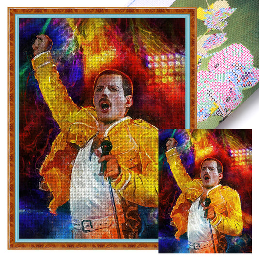 Queen Frontman Freddie - 11CT Stamped Cross Stitch 40*55CM