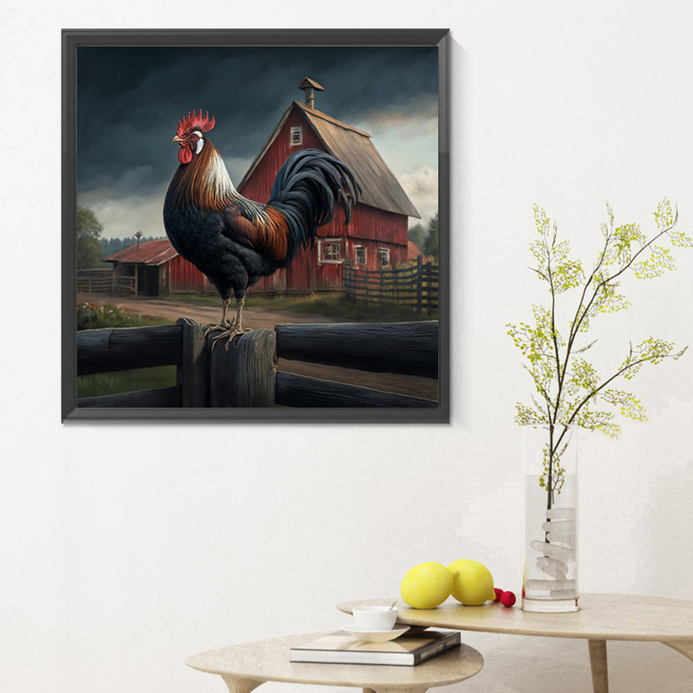 Rooster - Full Round Drill Diamond Painting 30*30CM