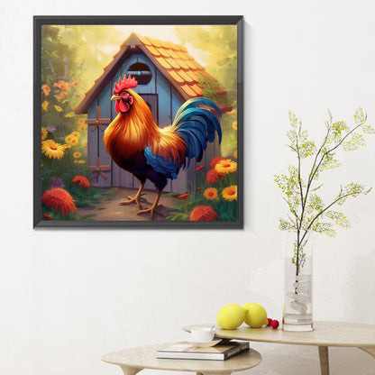 Rooster - Full Round Drill Diamond Painting 30*30CM