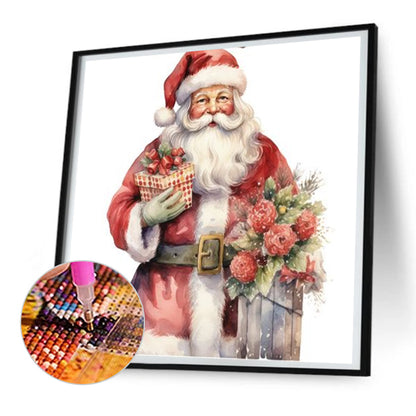 Santa Claus - Full Round Drill Diamond Painting 30*30CM