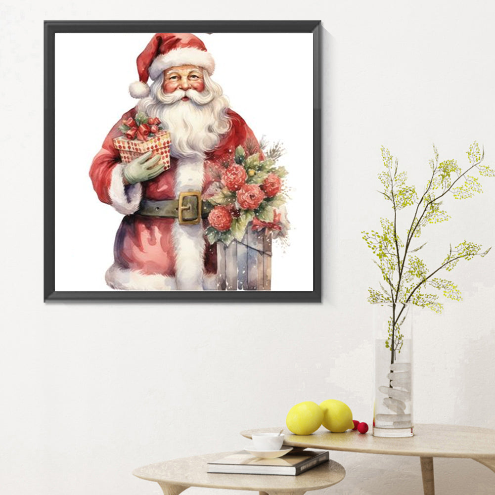 Santa Claus - Full Round Drill Diamond Painting 30*30CM