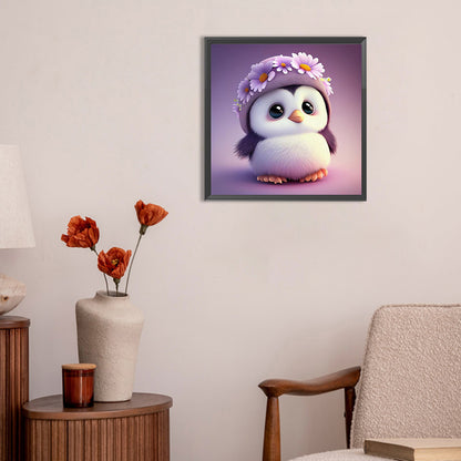 Cute Penguin - Full Round Drill Diamond Painting 30*30CM