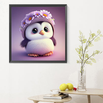 Cute Penguin - Full Round Drill Diamond Painting 30*30CM