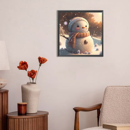 Snowman - Full Round Drill Diamond Painting 30*30CM