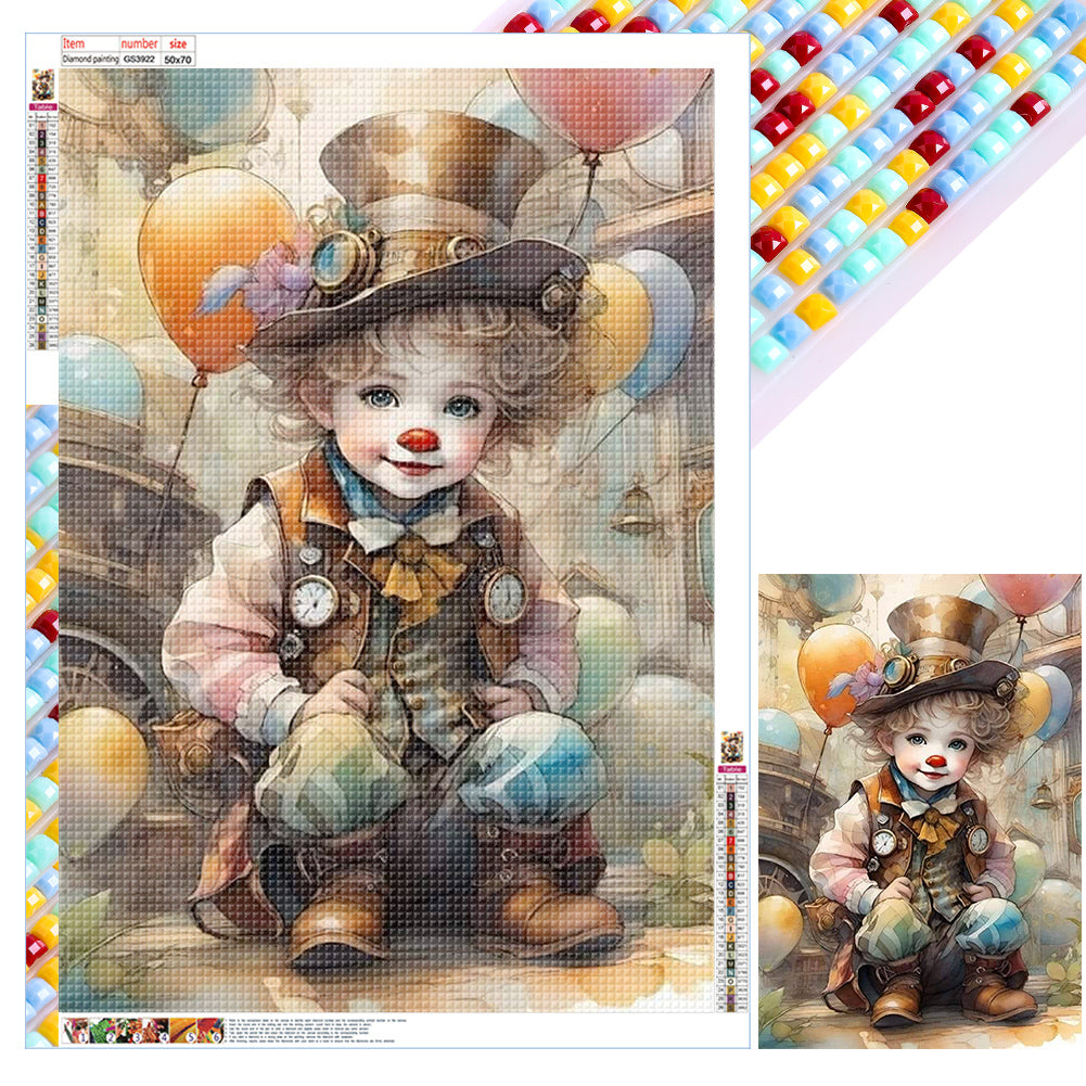 Clown - Full Square Drill Diamond Painting 50*70CM