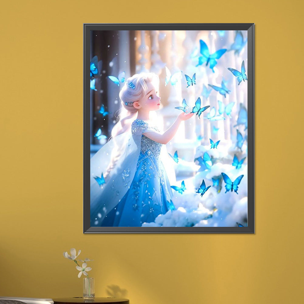 Disney Princess-Frozen - Full AB Round Drill Diamond Painting 40*50CM