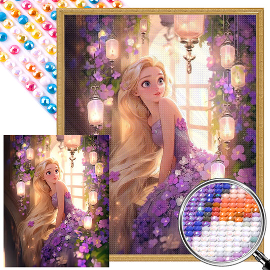 Disney Princess-Rapunzel - Full AB Round Drill Diamond Painting 40*50CM