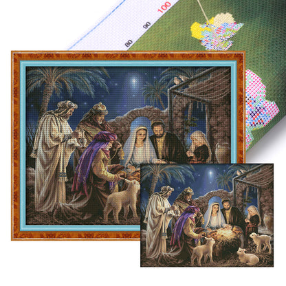 Nativity - 11CT Stamped Cross Stitch 121*101CM(Joy Sunday)