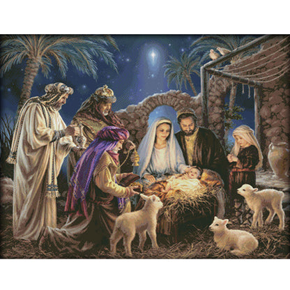 Nativity - 11CT Stamped Cross Stitch 121*101CM(Joy Sunday)