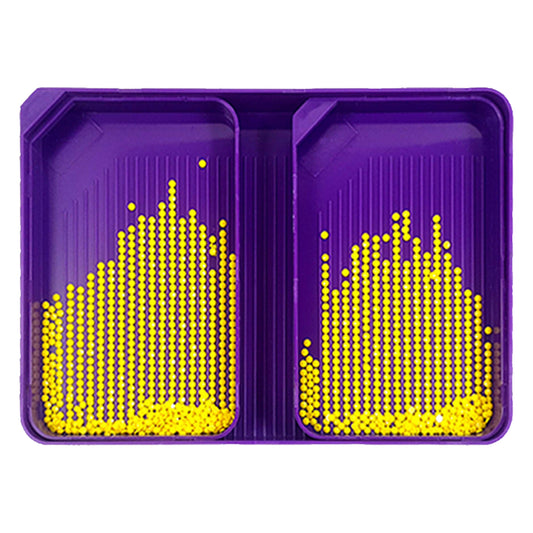 3 Set Large Diamond Art Painting Bead Sorting Trays for DIY Art Craft (Purple)