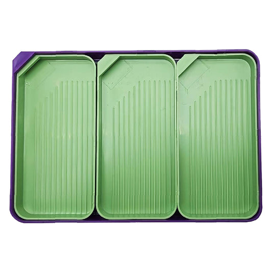 4 Set Large Diamond Art Painting Bead Sorting Trays for DIY Art Craft (Green)