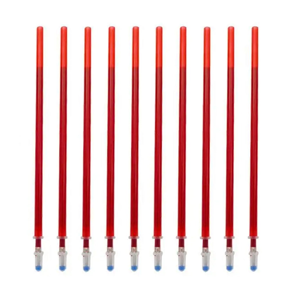 100pcs 0.5mm Cross Stitch Water Soluble Ink Pen Refill School Office Supply(Red)