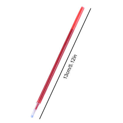 100pcs 0.5mm Cross Stitch Water Soluble Ink Pen Refill School Office Supply(Red)