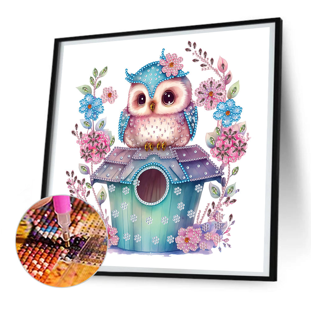 Owl - Special Shaped Drill Diamond Painting 30*30CM