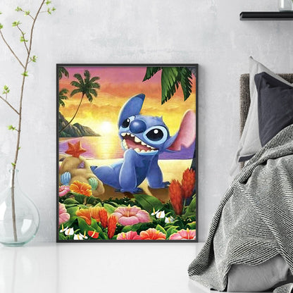 Cartoon - 11CT Stamped Cross Stitch 40*50CM