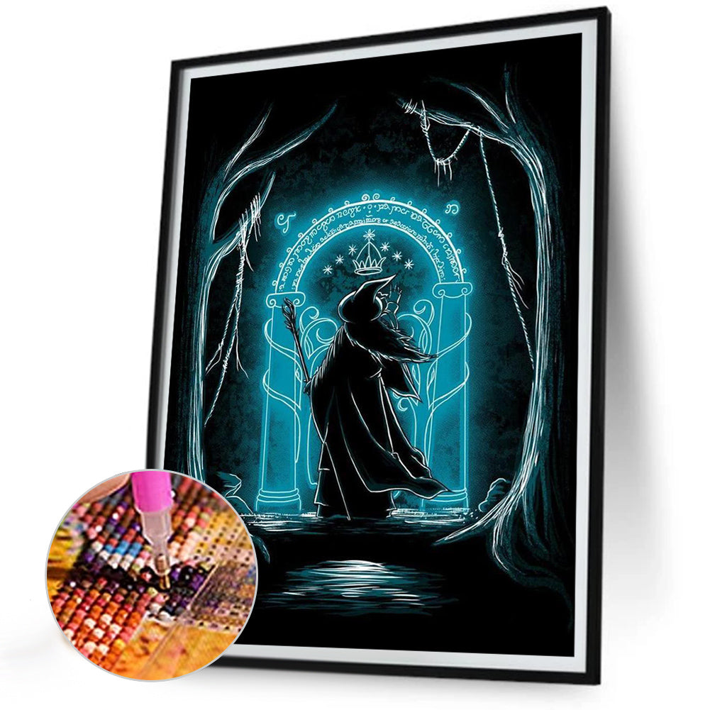 Dark Witch - Full Round Drill Diamond Painting 30*40CM