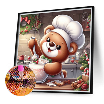 Cartoon Bear - Full Round Drill Diamond Painting 40*40CM