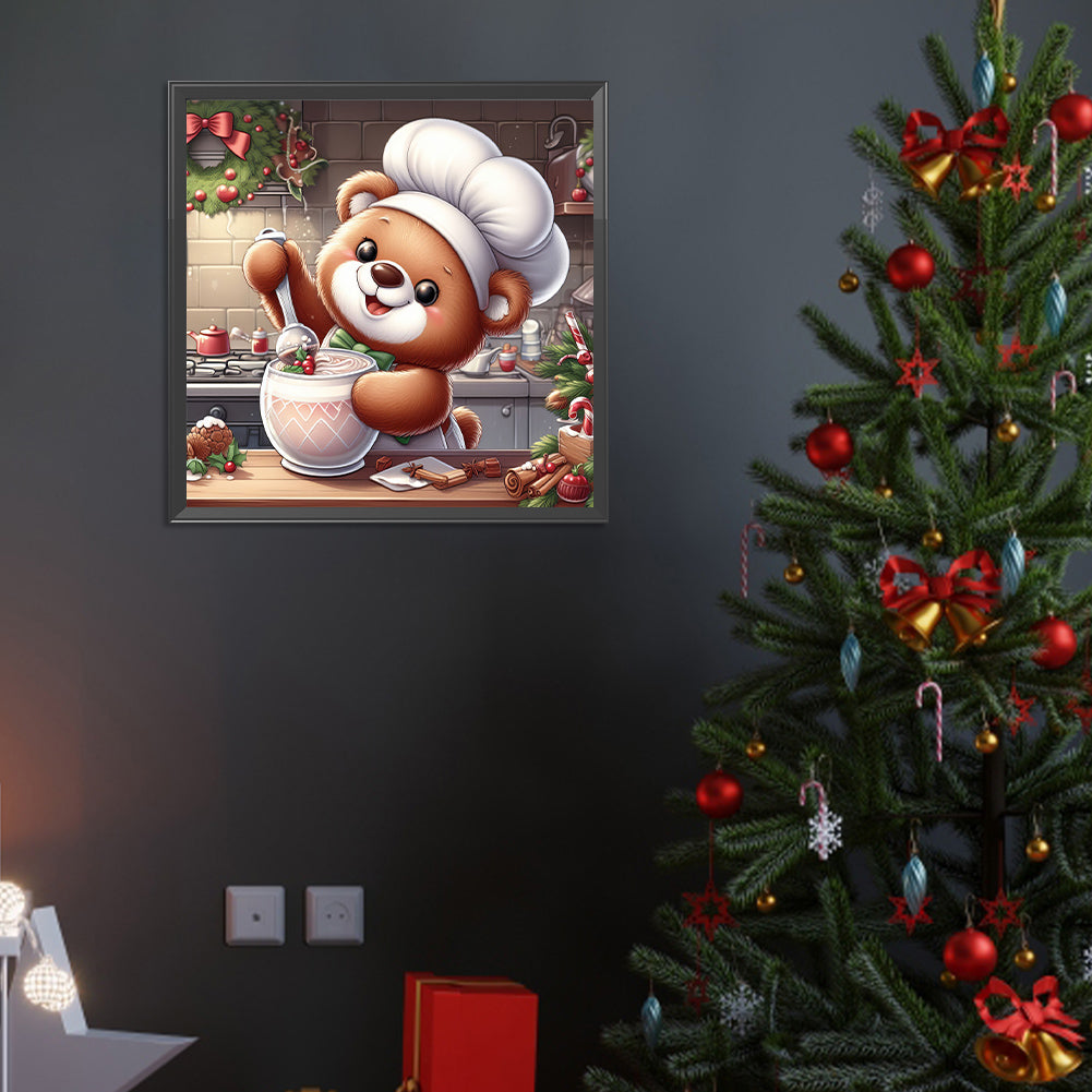 Cartoon Bear - Full Round Drill Diamond Painting 40*40CM