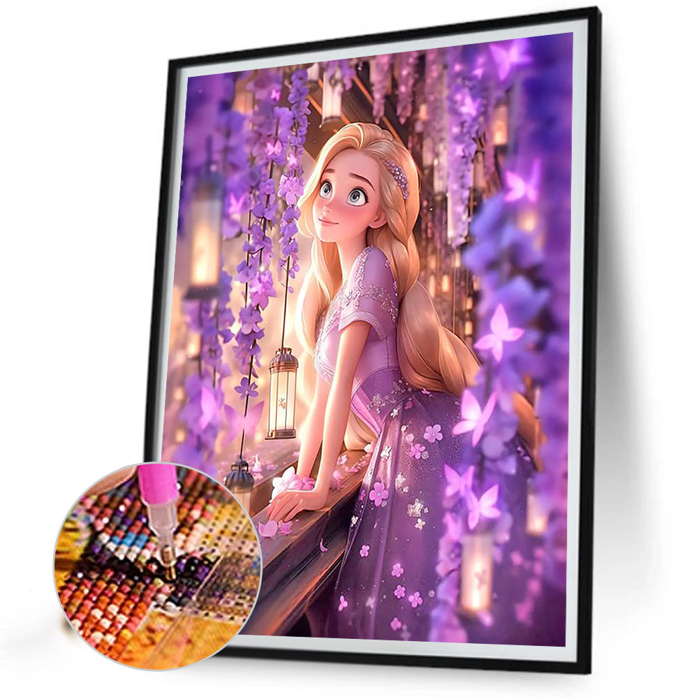 Disney Princess-Rapunzel - Full Round Drill Diamond Painting 40*50CM