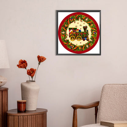 Christmas Wreath - Full Round Drill Diamond Painting 30*30CM