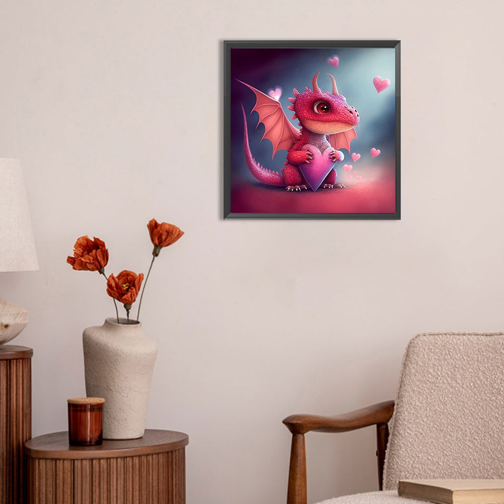 Glowing Little Dinosaur - Full Round Drill Diamond Painting 30*30CM