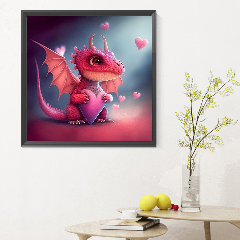 Glowing Little Dinosaur - Full Round Drill Diamond Painting 30*30CM