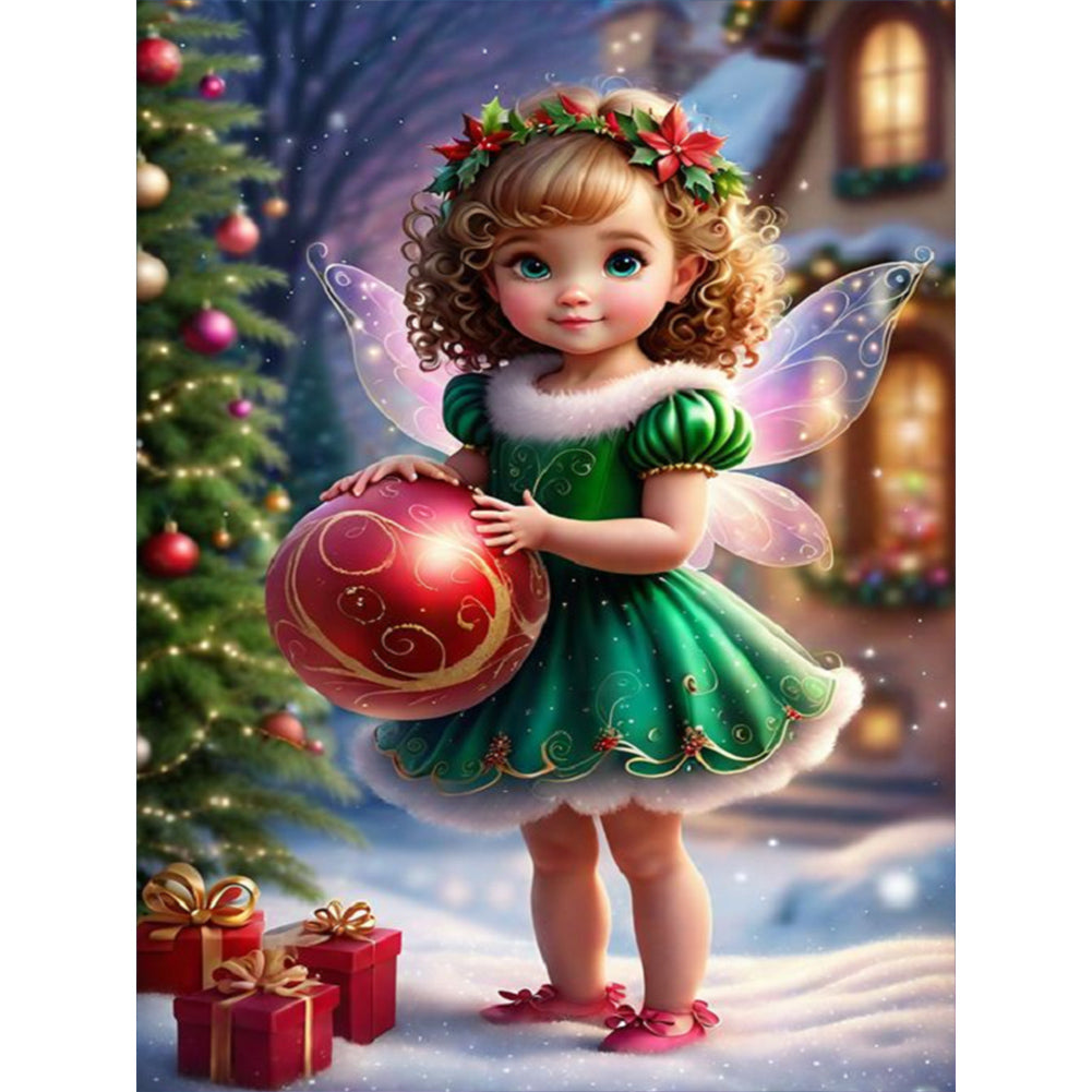 Christmas Fairy - Full Round Drill Diamond Painting 30*40CM