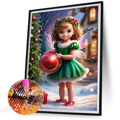 Christmas Fairy - Full Round Drill Diamond Painting 30*40CM