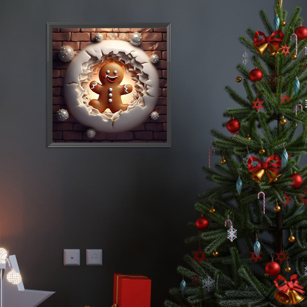 Gingerbread Man - Full Round Drill Diamond Painting 40*40CM