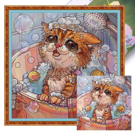 Cartoon - 11CT Stamped Cross Stitch 50*50CM