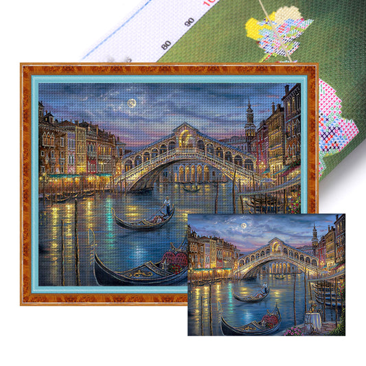 City View - 11CT Stamped Cross Stitch 55*45CM