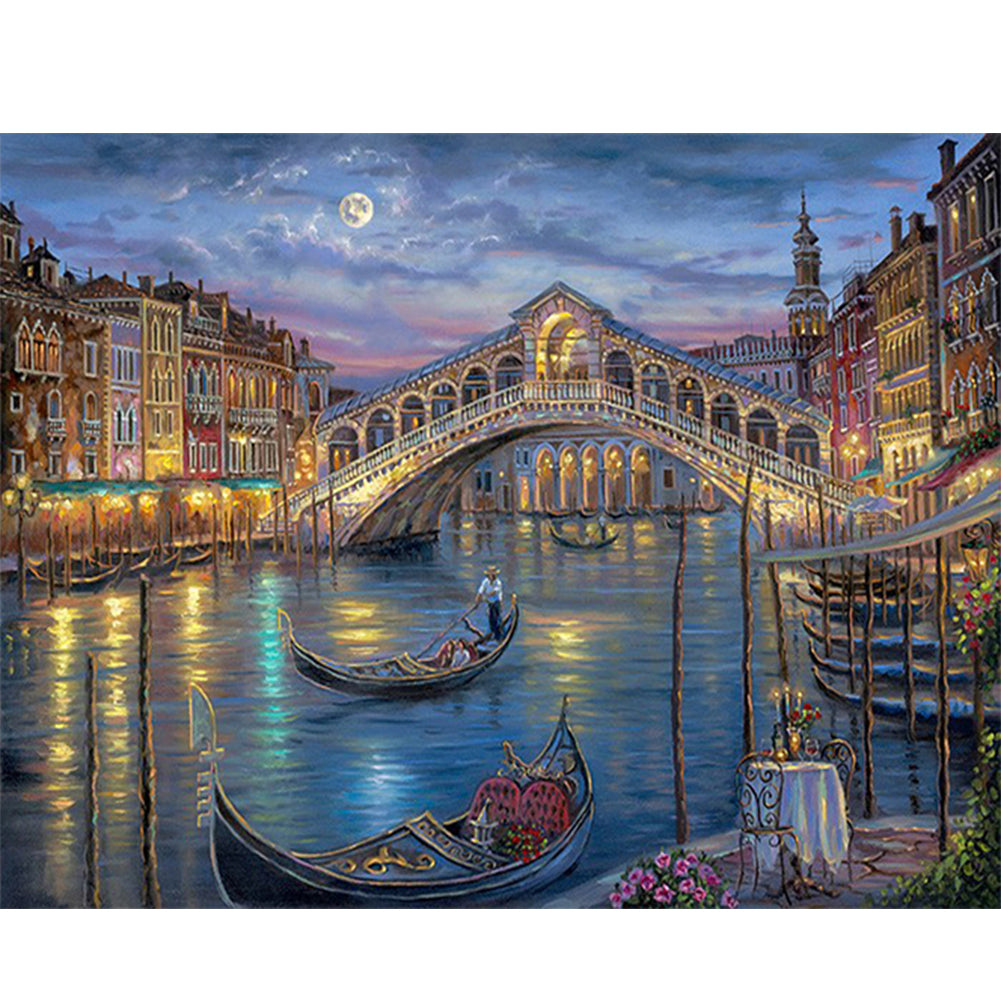 City View - 11CT Stamped Cross Stitch 55*45CM