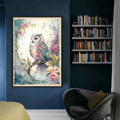 Retro Poster - Owl - 11CT Stamped Cross Stitch 40*60CM