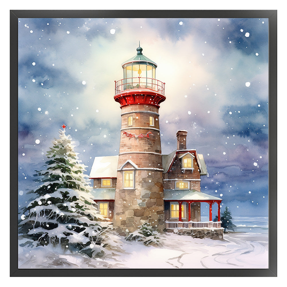 Lighthouse - 11CT Stamped Cross Stitch 50*50CM