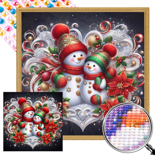 Snowman - Full AB Round Drill Diamond Painting 30*30CM