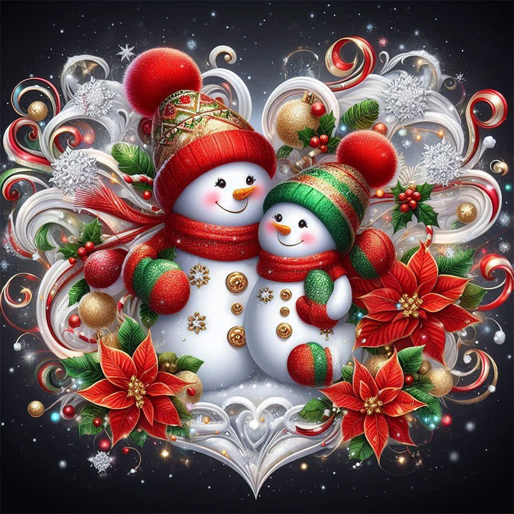 Snowman - Full AB Round Drill Diamond Painting 30*30CM