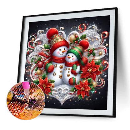 Snowman - Full AB Round Drill Diamond Painting 30*30CM