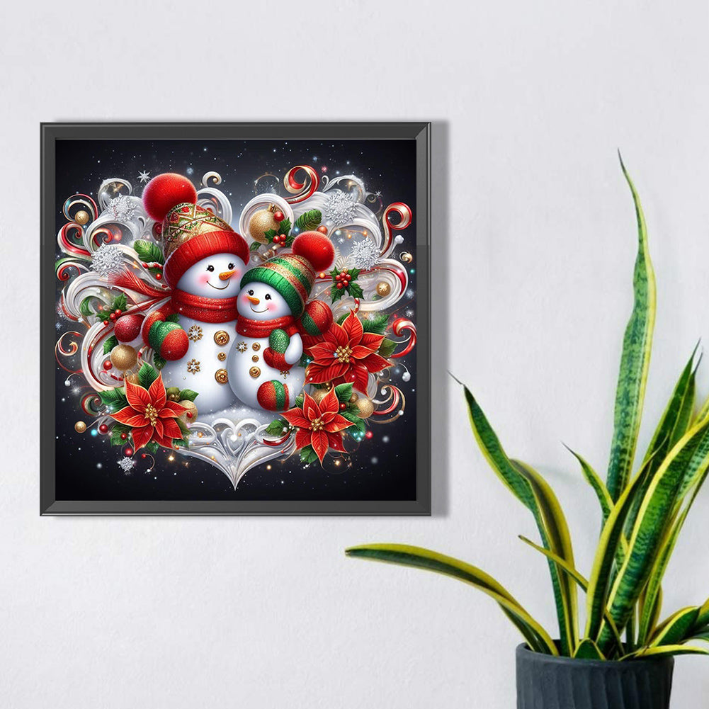 Snowman - Full AB Round Drill Diamond Painting 30*30CM