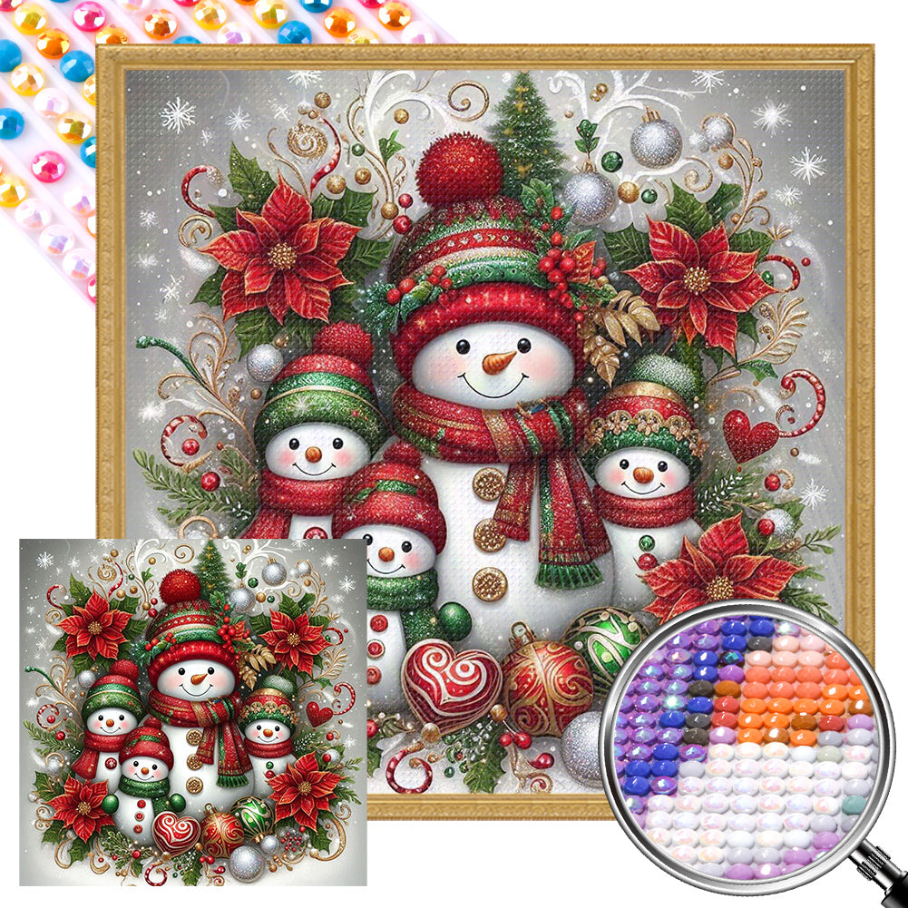 Snowman - Full AB Round Drill Diamond Painting 30*30CM