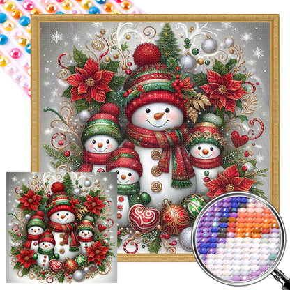 Snowman - Full AB Round Drill Diamond Painting 30*30CM