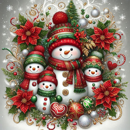 Snowman - Full AB Round Drill Diamond Painting 30*30CM