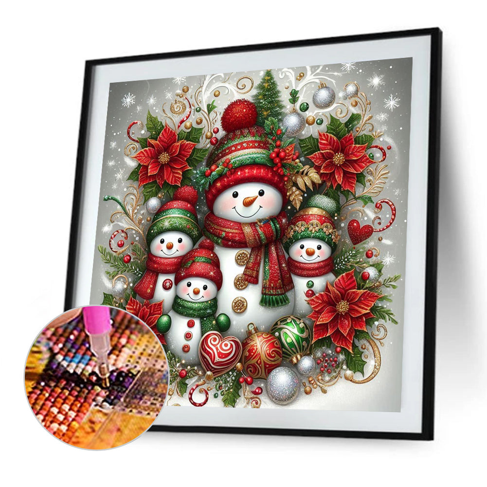 Snowman - Full AB Round Drill Diamond Painting 30*30CM