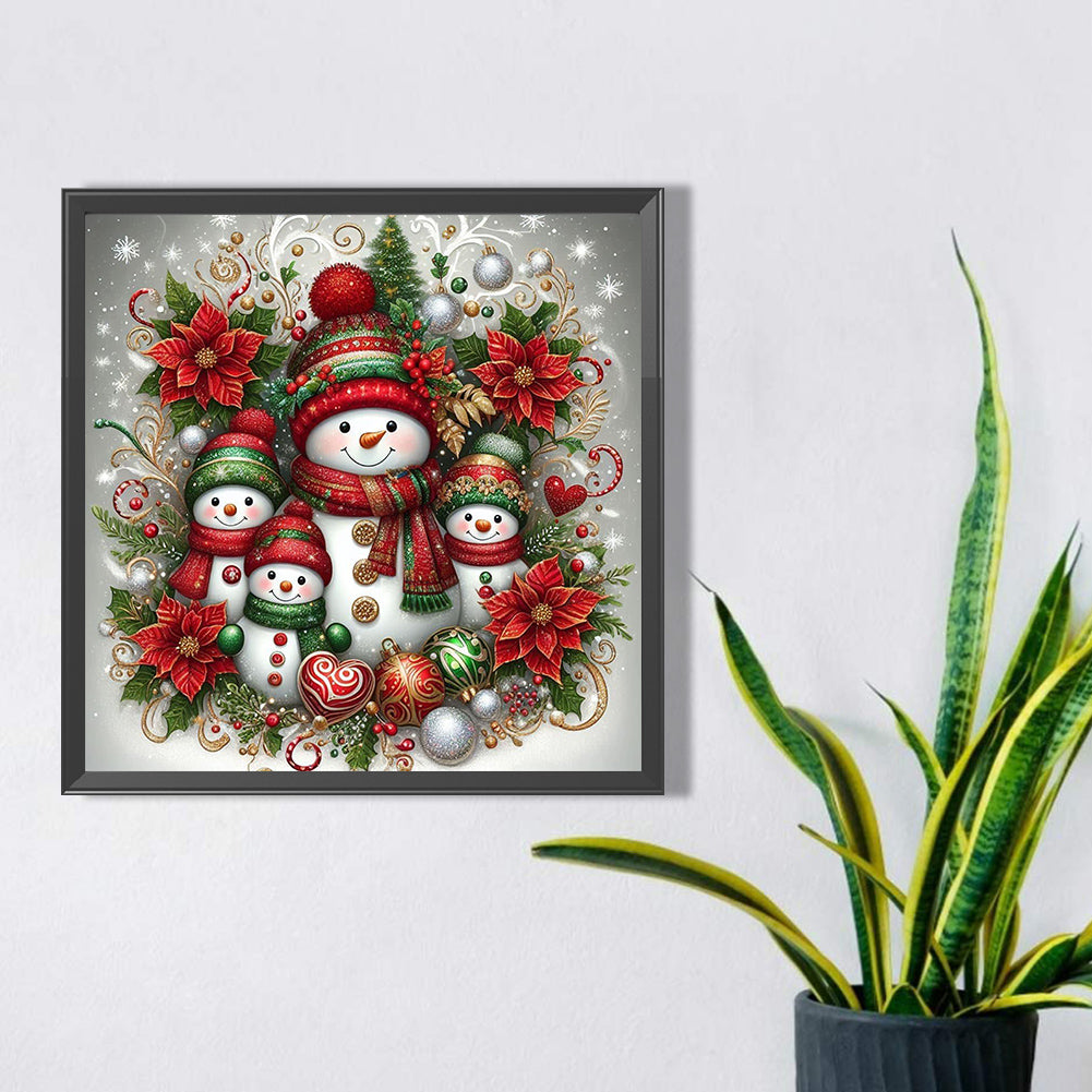 Snowman - Full AB Round Drill Diamond Painting 30*30CM