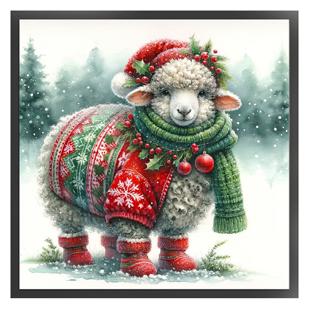 Sheep - 18CT Stamped Cross Stitch 30*30CM