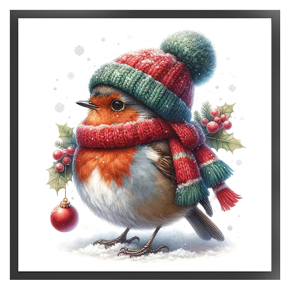 Robin - 18CT Stamped Cross Stitch 30*30CM